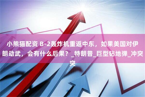 小熊猫配资 B-2轰炸机重返中东，如果美国对伊朗动武，会有什么后果？_特朗普_巨型钻地弹_冲突